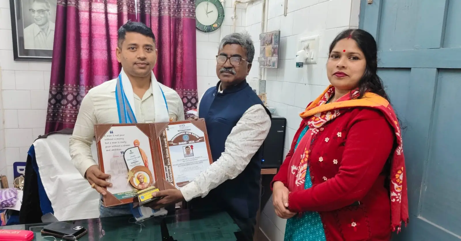 Mr. Goutam Biswas moumita ghosh dutta, somir roy - 7th Foundation Celebration 2026