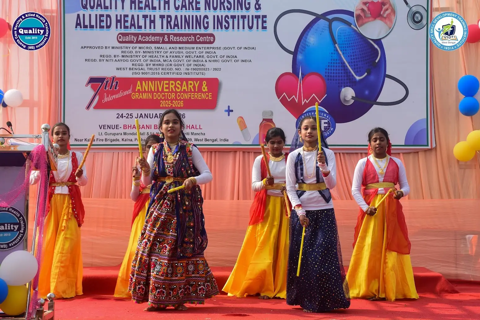 Student dance performance at the conference